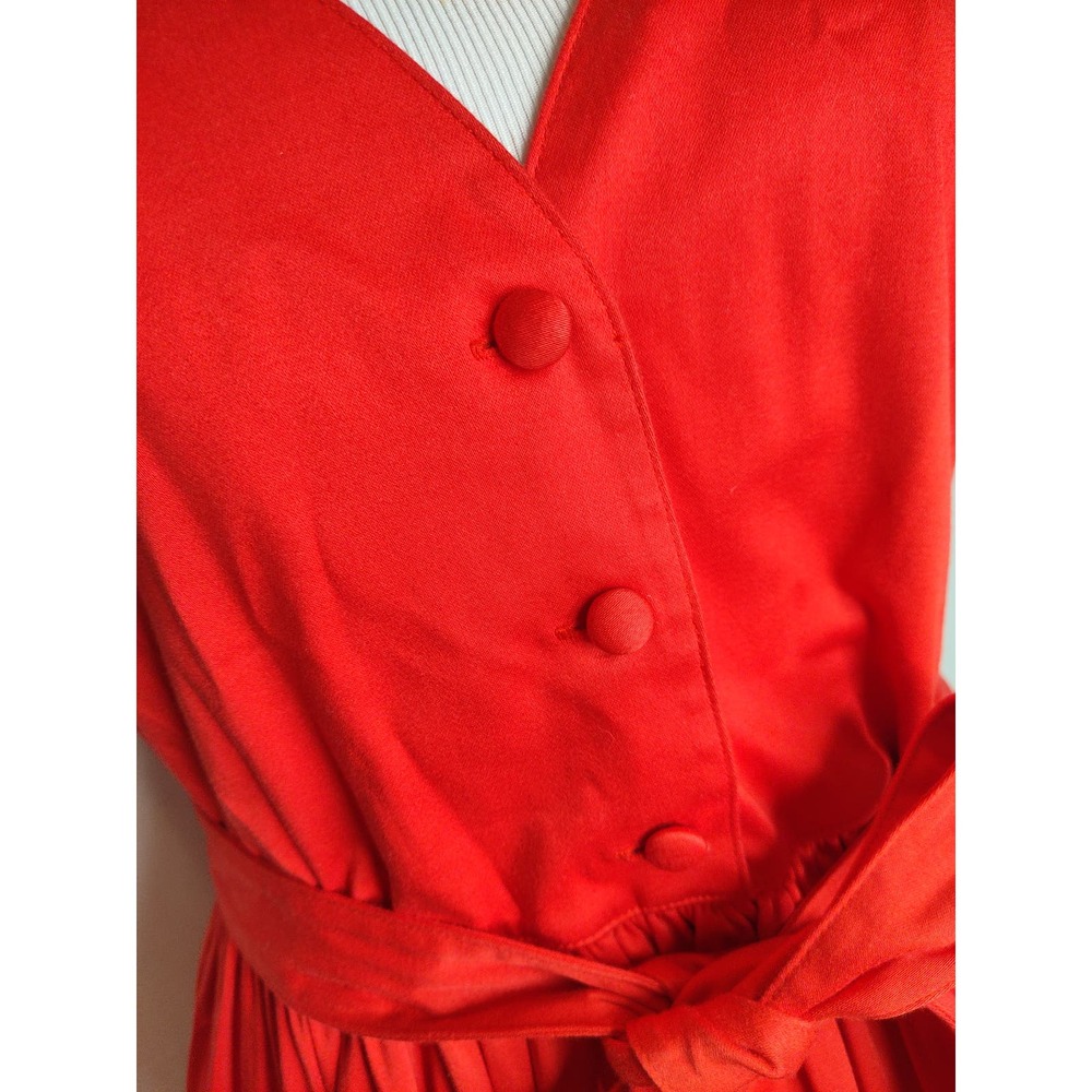 Alexis Kelsi cocktail party red mini dress bows bouffant girly feminine ties - Picture 6 of 10